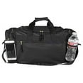 thumbnail image 3 of DALIX 20" Sports Duffle Bag w Water Bottle Mesh and Valuables Pockets in Black, 3 of 3