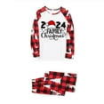 thumbnail image 2 of Zwiiyzr Family Matching Sets Christmas Jammies for Mom Christmas Women Mom Plaid Printed Blouse Tops+Pants Family Matching Pajamas Set 2025 Red, 2 of 7