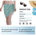 thumbnail image 5 of Disketp Cars Transportation Women Swimsuit Cover Up Short Chiffon Summer Beach Sarong Bikini Wrap Skirt Bathing Suit, 5 of 5