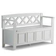 thumbnail image 1 of Atlin Designs Banc de Rangement d'Entrée, Blanc, 1 of 4