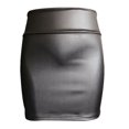 thumbnail image 5 of Cathalem Women's Skirt Elastic High Waist Mini Skirts for Women Trendy Womens Mini Skirts Vacation(Black,L), 5 of 5