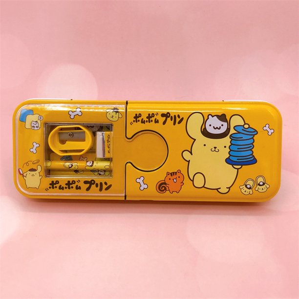 Estuche para lápices sanrio kawaii de Anime My Melody Kuromi, juego de borrador de lápiz, regalos para estudiantes, escuela, oficina, papelería, caja de lápices