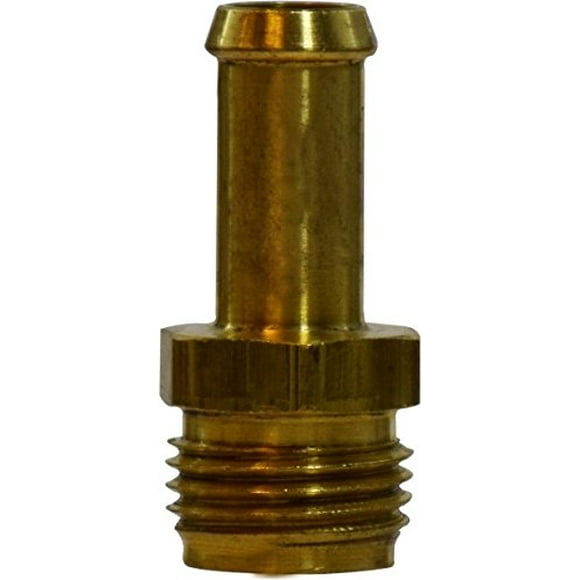Midland 38-836 Brass Hose Barb, Inverted Flare Male Connector, 3/8" Hose ID x 3/8" Inverted Flare