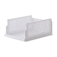 thumbnail image 2 of ZZkhGO Pull Out Cabinet Storage Shelf, Stackable Organizer Rack Saving Space, Countertop Shelf with Durable Plastic for Home Office Desk Wardrobe Shoe Cabinet, White, 2 of 6