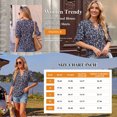 thumbnail image 7 of Whoinshop Summer Tops for Women 2026 Trendy Dressy Casual Blouse Puff Short Sleeve Shirts Knit Henley V Neck T Shirt Tunic, 7 of 7