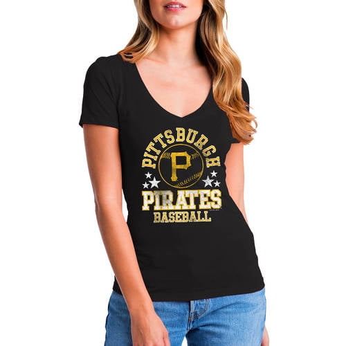 MLB Pittsburgh Pirates Women's Short Sleeve Team Color Graphic Tee