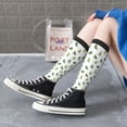 thumbnail image 5 of Naloa Cute Avocado Yoga Thigh High Socks Extra Long Stretchy Sock Women Over Knee High Opaque Stocking Daily Wear, 5 of 6