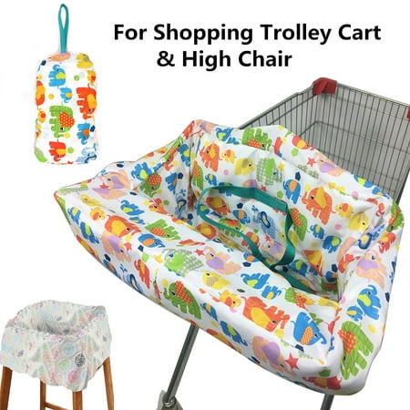 Baby Toddler Shopping Trolley Cart Seat Pad & High Chair Cover Pad