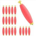 thumbnail image 2 of 20 Pieces Fishing Bobbers Weighted Foam Snap on Float Weighted Bobbers for Fishing Tackle Accessories Fishing Supplies, 2 of 10