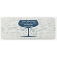 thumbnail image 1 of Wine Kitchen Mat, Wine Glass and Vintage Sun Burst Frame the Flavor is Like Delicate Poetry Words, Plush Decorative Kitchen Mat with Non Slip Backing, 47" X 19", Night Blue White, by Ambesonne, 1 of 1