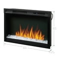 thumbnail image 3 of Dimplex Multi-Fire XHD Electric Firebox with Realog Media, 33-Inch, 3 of 4