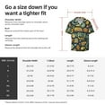 thumbnail image 6 of Uemuo Colorful Hippie Pattern Cotton Linen Short Sleeve Shirts,Casual Lightweight Button Down Shirts,Vacation Beach Summer Tops-X-Large, 6 of 7