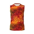 thumbnail image 6 of Lsque Autumn Leaf Print Men's Cotton Blend Sleeveless Muscle Shirts (S-3XL)- Moisture Wicking, Odor Protection, UPF 30+,XX-Large, 6 of 8