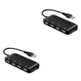 thumbnail image 4 of Sidaley HUB tipo C/USB3.0 de alta velocidad, divisor USB múltiple, expansor de 4 puertos, expansor USB múltiple, accesorios de computadora para PC negro USB3.0 2piezas, 4 of 5