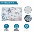thumbnail image 6 of Ocean Starfish Placemats Set of 6, Summer Coastal Coral Flower Shells Placemats for Dining Table, Place Mats for Kitchen Tabletop, Waterproof Wipeable Dining Table Mats Set, 6 of 9