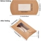 thumbnail image 2 of 20 cajas de cartón kraft marrón de 6,8 x 3,9 x 1,5 pulgadas con ventana, ideales para dulces, galletas y regalos de cumpleaños o bodas., 2 of 7