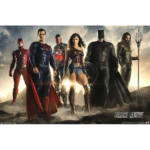 DC Comics Movie - Justice League - Group Wall Poster, 14.725" x 22.375"