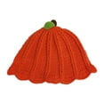 thumbnail image 2 of Jiibva Crochet Pumpkin Hat Halloween Beanie Hat Funny Photo Props for Women and Men Thanksgiving Day New Year Head Accessory, 2 of 7