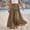 #0644-Coffee, variant on Women Linen Blend Wrap Maxi Skirt Elastic Waist Self Tie Layered Flowy Loose Fit Beach Vacation Casual Long Skirt White XL Gift