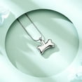 thumbnail image 2 of Stainless Steel Dog Bone with Paw Print Pet Cremation Urns for Dog Ashes Cremation Mini Urns Pendant Necklace, 2 of 5
