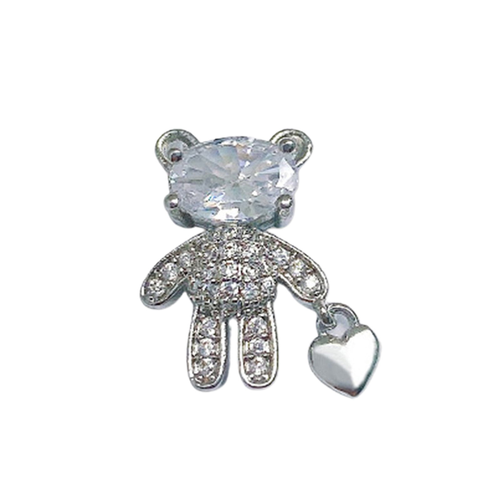 Rhinestone Crystal Cute Bear Shape 3D Assorted Styles 3 Sizes for DIY Nail  Decoration 12 Pieces