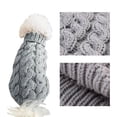 thumbnail image 3 of Winter Dog Clothes Chihuahua Soft Puppy Kitten Kitten High Collar Solid Color Design Sweater Fashion Clothing for Pet Dogs Cats ShopWise Round, 3 of 14