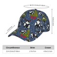 thumbnail image 5 of Kdxio Unisex Festive Cats and Trees Pattern Baseball Cap Unisex Washed Classic Adjustable Hat, 5 of 5