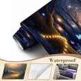 thumbnail image 4 of Wallpaper Magical Forest Glowing Lanterns Butterflies Colorful Peel and Stick Wall Murals 100"H x 144"W Removable PVC Wall Paper Self-Adhesive Wall Paintings Art Decor for Bedroom Living Room, 4 of 7