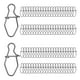 thumbnail image 4 of 100 piezas de broches de pesca de acero inoxidable de alta resistencia con cierre de seguridad y cambio de broches de pesca 8mm, 4 of 9