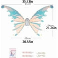 thumbnail image 2 of Light up Fairy Wings for Dogs, Pet Glowing Wings Costume with LED Lights, Christmas Cosplay Puppy for Medium Large Dog, Parade Photo Props, Dress Your Dogs Like Butterfly, 2 of 7