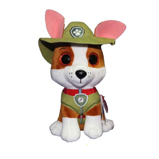 Peluche Ty Beanie Boos de 15/25 cm con forma de perro Zuma, Everest, Rocky, Skye, Marshall, Chase y Rubble Tracker