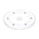 thumbnail image 1 of Soporte giratorio de 6 pulgadas con base Lazy Susan de bola de acero transparente 1 paquete, 1 of 5