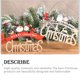 thumbnail image 3 of Ounissouiy Adornos colgantes de árbol de Navidad, decoraciones navideñas, colgante de placa interesante para el hogar, decoración de Navidad, Kits de decoración para fiestas Burlywood, 3 of 6