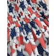 thumbnail image 6 of Toddler Girls 4th of July Dress, Star Print Sleeveless Dress Spaghetti Strap A-Line Dress for Summer, 6 of 8