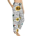 thumbnail image 2 of Naloa Hello Print Women’s Ultra-Soft Comfy Pajama Lounge Pants with Pockets & Drawstring, 2 of 8