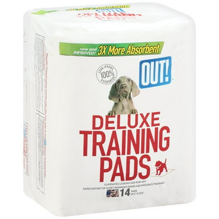 Out! International: Out Deluxe Training Pads, 14 Ct