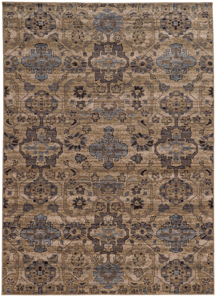 Tommy Bahama Vintage Area Rug 4929Y Beige Petals Leaves