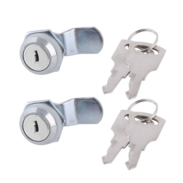Cajas de herramientas, buzones, armarios, cerraduras de cajones, seguridad, cerradura de cabeza redonda de metal, 2 piezas con llaves