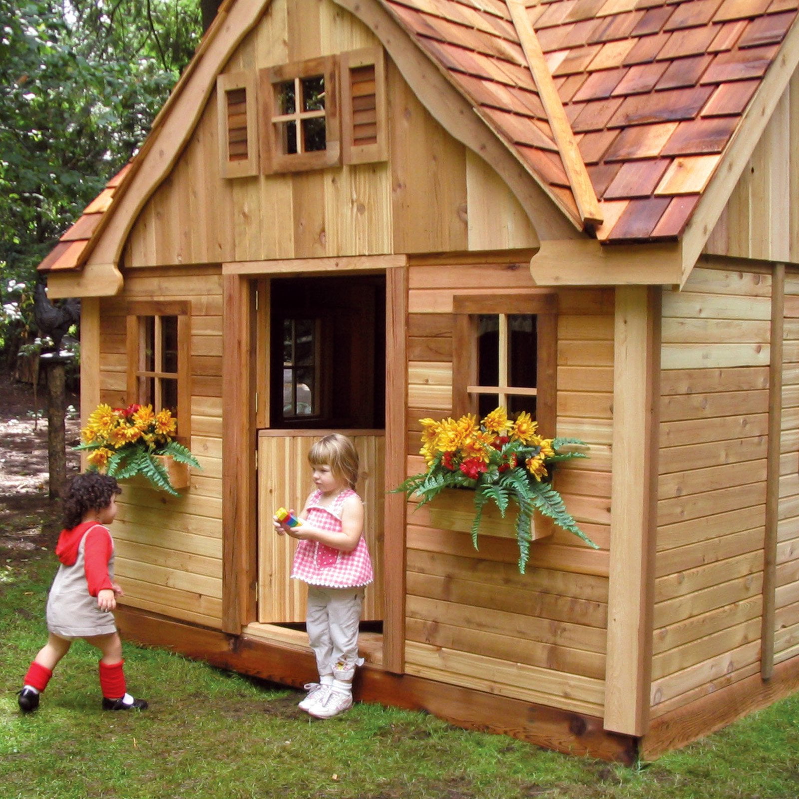 +65 Big Backyard Bayberry Ready-to-assemble Wooden Playhouse | Home Decor