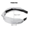thumbnail image 2 of Unique Bargains Silk Knotted Headband Hairband for Women Gray 1.2 Inch Wide 1 Pcs, 2 of 7