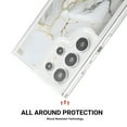 thumbnail image 2 of SaniMore Case for Samsung Galaxy S22 Ultra, Shockproof Ant-fall TPU Backplane Marble Stylish Pattern for Girls Women No-Yellowing Slim Lightweight for Samsung Galaxy S22 Ultra, White, 2 of 11