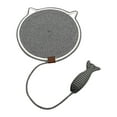 thumbnail image 3 of Tachiuwa Cat Scratch Mat with Fishy Ball Cat Floor Scratching Pad for Couch Floor Rug M, 3 of 9