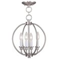 thumbnail image 1 of Livex Milania Support de Plafond Convertible en Nickel Brossé, 1 of 2