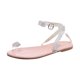 thumbnail image 2 of Sandalias planas con punta abierta y diamantes de imitación para mujer, sandalias cómodas, sandalias informales cómodas para la playa Wmkox8yii  nm638, 2 of 9