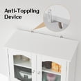 thumbnail image 4 of Tall Bathroom Storage Cabinet, Bathroom Floor Cabinet with 4 Doors and 1 Drawer, Equipped with Anti-Tipping Device, Freestanding Large Cabinet for Bathroom Living Room Kitchen,White, 4 of 7