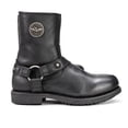 thumbnail image 5 of Milwaukee Leather MBM9042 Men's Black Ruf Leather Short Harness Motorcycle Boots w/ Inside Zipper 10.5, 5 of 7