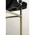 thumbnail image 4 of Kingston Brass VPB136K7ST Imperial 36" Ceramic Console Sink with Stainless Steel Legs (8-Inch, 3-Hole), Black/Brushed Brass, 4 of 8