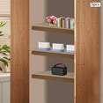 thumbnail image 3 of 5 Pcs 84*41*8cm Foamed PVC Wire Rack Covers  Pantry Shelves Covers Dark Wood Color for Bathroom Kitchen Shelving, 3 of 19