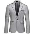 thumbnail image 1 of Traje de hombre entallado de un solo pecho, moda juvenil, informal, para banquete de boda, chaqueta, 1 of 5