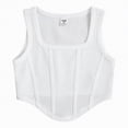 thumbnail image 1 of Ymyiu Girls Ruffle Sleeve Tank Girls Active Dry Fit Tank Top Kids Sleeveless Racerback Tank Tops Girls Athletic Dance Performance Tops Size 11-12 Years(White, 11-12 Years), 1 of 4